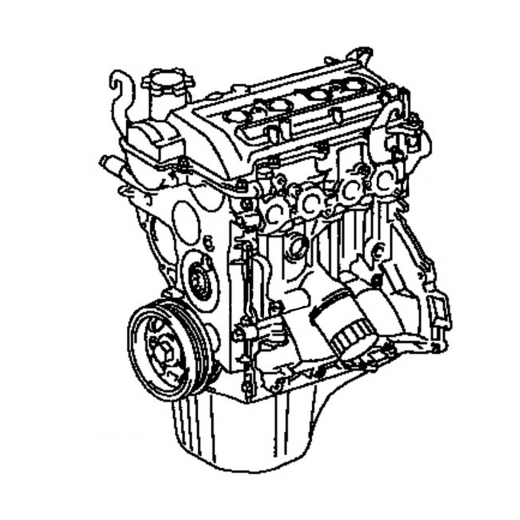 Двигатель контрактный Toyota 1,3L 2SZ-FE VVT-i EGR '02-'05