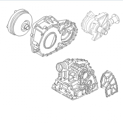 АКПП RE4F03B для Nissan Wingroad '99-'06/ AD '99-'08/ Expert '99-'07/ Mazda Familia Van '99-'08 ДВС (QG18DE) флянец контрактная (4 ступ. 4WD)