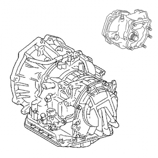 АКПП U441F для Toyota Vitz '05-'10/ Belta '05-'12 ДВС (2NZ-FE) контрактная (4 ступ. 4WD)