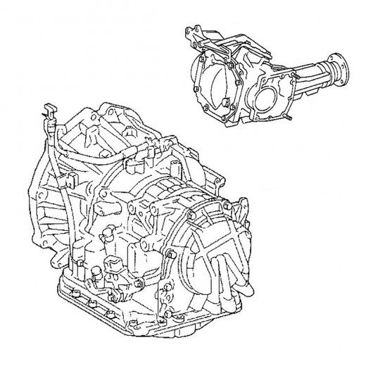 АКПП U441F для Toyota Vitz '99-'05/ Platz '99-'05 ДВС (2NZ-FE) контрактная (4 ступ. 4WD)