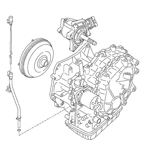 Вариатор (CVT) RE0F10A для Nissan Serena '05-'10 ДВС (MR20DE) контрактная ( 4WD)