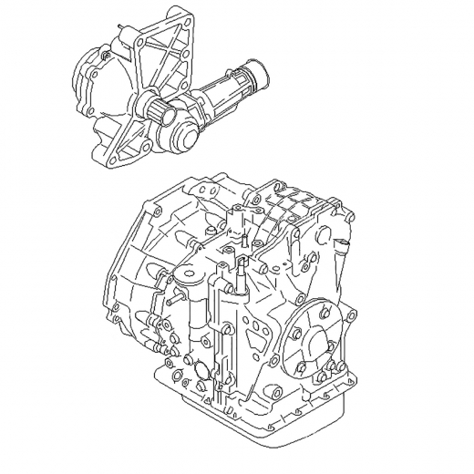 Вариатор (CVT) RE0F21A для Nissan Cube '98-'02/ March '92-'02 ДВС (CGA3DE) контрактная ( 4WD)
