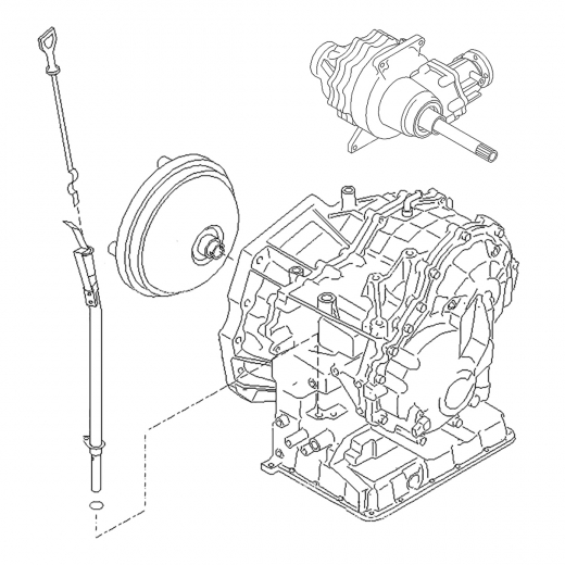 Вариатор (CVT) RE0F06A для Nissan Avenir '98-'05 ДВС (SR20DE) с приводом спидометра контрактная ( 4WD)
