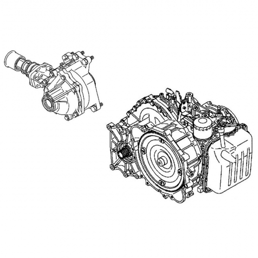 Вариатор (CVT) W1C1A1J7ZB для Mitsubishi Lancer '03-'10/ Cedia '00-'03 ДВС (4G15, 4G15 GDI) БЕЗ РАЗДАТКИ контрактная ( 4WD)