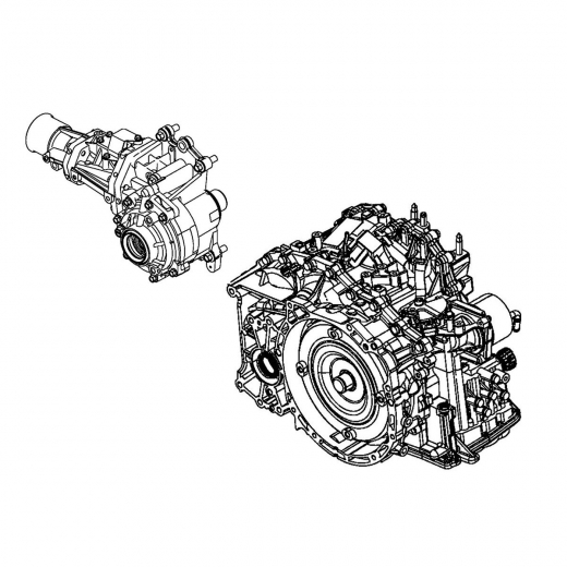 Вариатор (CVT) W1CJA1A1ZA для Mitsubishi Outlander '05-'12 ДВС (4B12) БЕЗ РАЗДАТКИ контрактная ( 4WD)