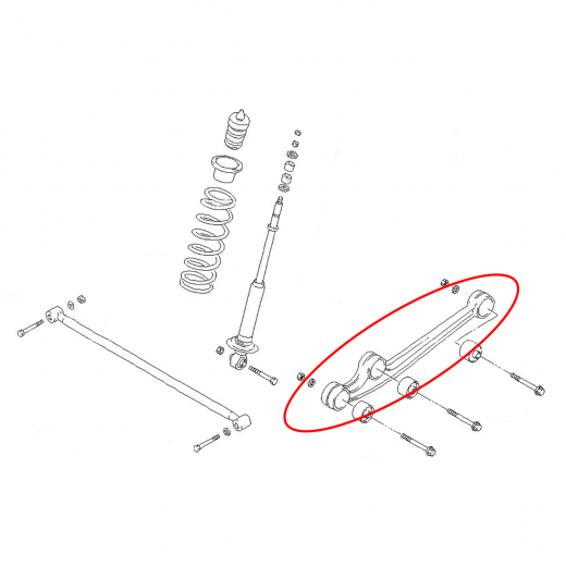 Рычаг передний Suzuki Jimny '98-'17 нижний контрактный