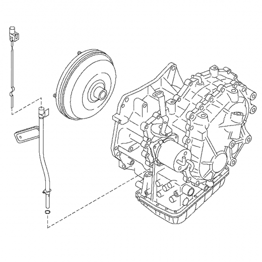 Вариатор (CVT) RE0F10A для Nissan Bluebird Sylphy '05-'12/ Lafesta '04-'11 ДВС (MR20DE) контрактная ( 2WD)