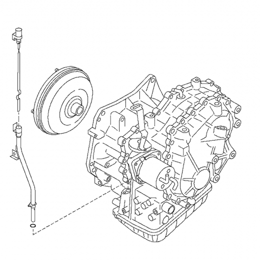 Вариатор (CVT) RE0F10A для Nissan Serena '05-'10 ДВС (MR20DE) контрактная ( 2WD)