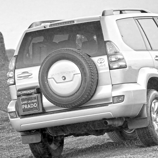 Бампер задний Toyota Land Cruiser Prado 120 '02-'09 (Китай)