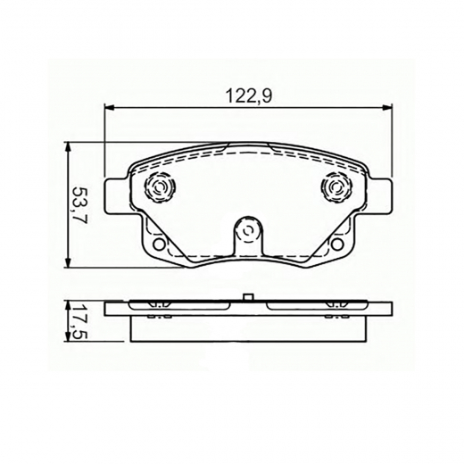 Колодки тормозные задние Delphi LP1955 дисковые