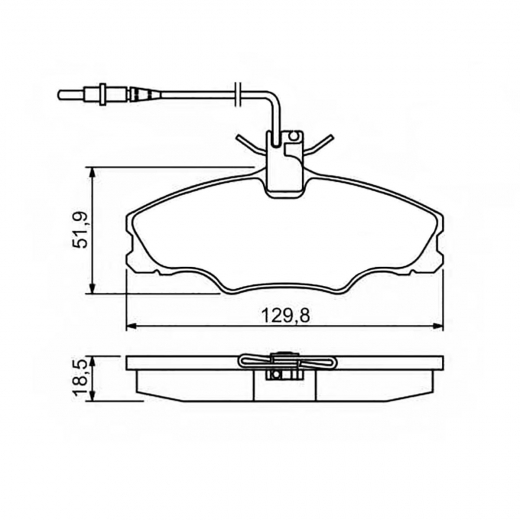 Колодки тормозные передние Delphi LP985 дисковые