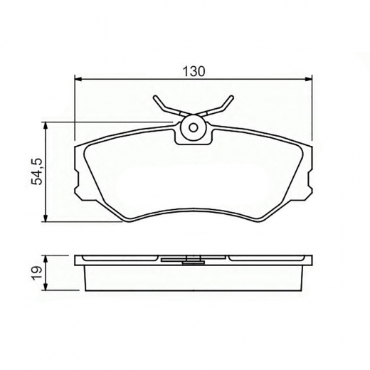Колодки тормозные передние Delphi LP668 дисковые
