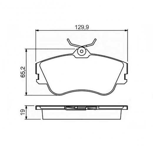 Колодки тормозные передние Delphi LP918 дисковые