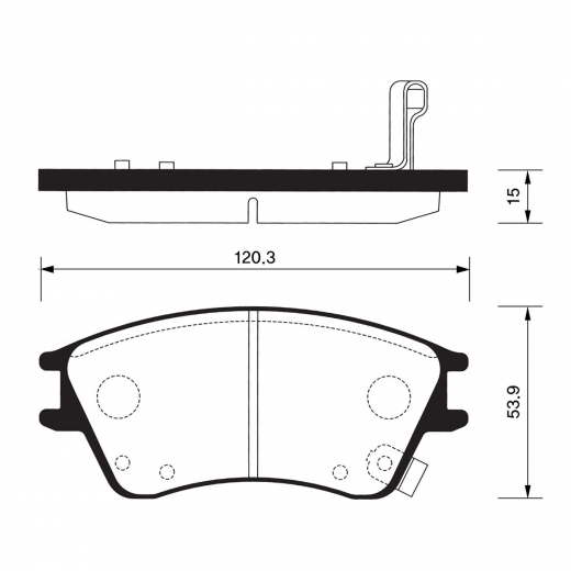 Колодки тормозные передние Mando MPH-22 дисковые