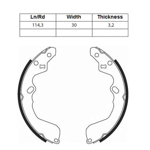 Колодки тормозные задние Kashiyama K3386 барабанные