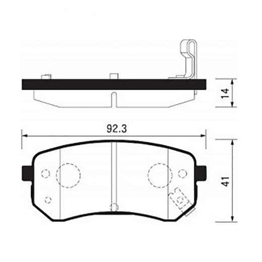 Колодки тормозные задние Mando MPK-30 дисковые