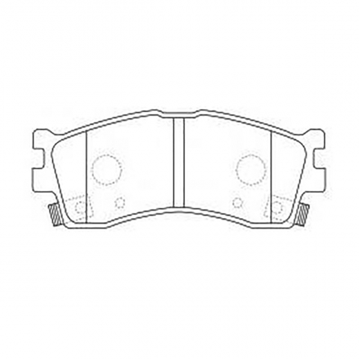 Колодки тормозные передние Mando MPK-24 дисковые