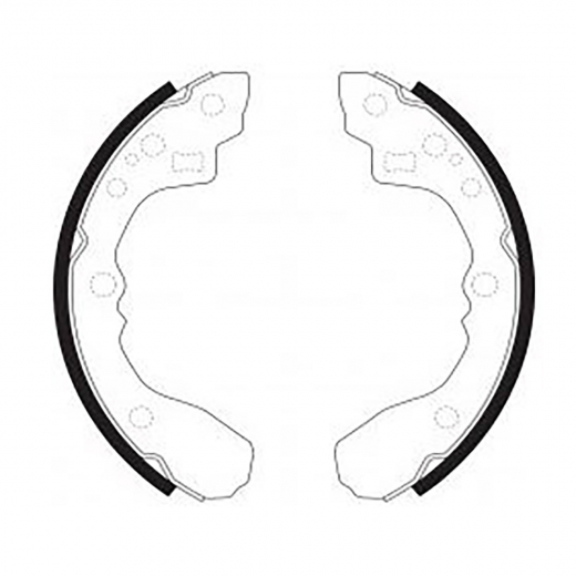 Колодки тормозные задние Mando MLK-14 барабанные