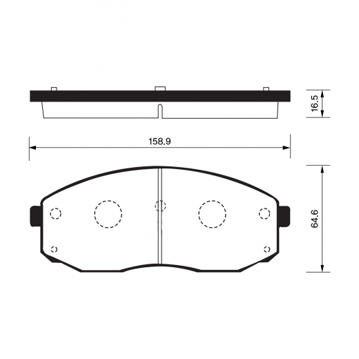 Колодки тормозные передние Parts Mall PKB-024 дисковые