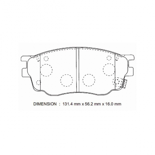 Колодки тормозные передние Just Drive JBP0083 дисковые
