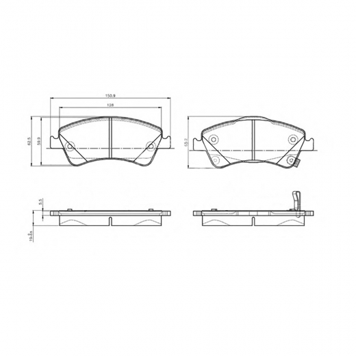 Колодки тормозные передние TRW GDB3479 дисковые