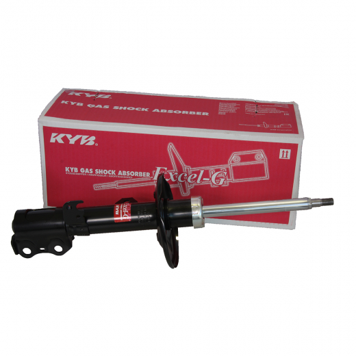 Стойка амортизатора Toyota Premio/ Allion '01-'07/ Allex/ Corolla/ Fielder/ Runx '00-'06/ Spacio '01-'07/ Will VS '01-'04 передняя левая (Excel-G) KYB (Япония) 339012