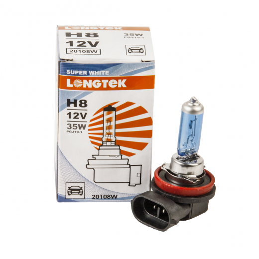 Лампа галоген белый H8 20108W Super White Longtek