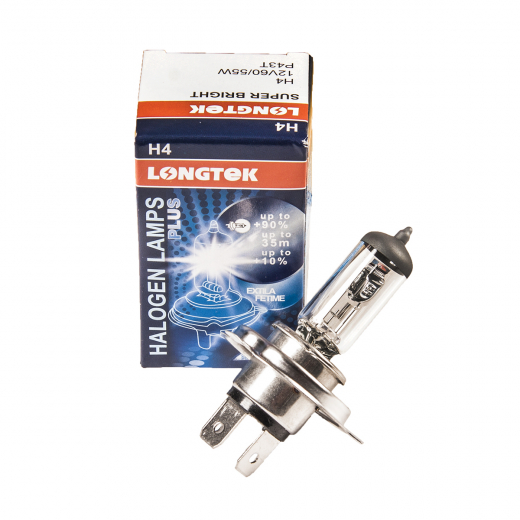 Лампа галоген белый H4 20104 Standart Longtek