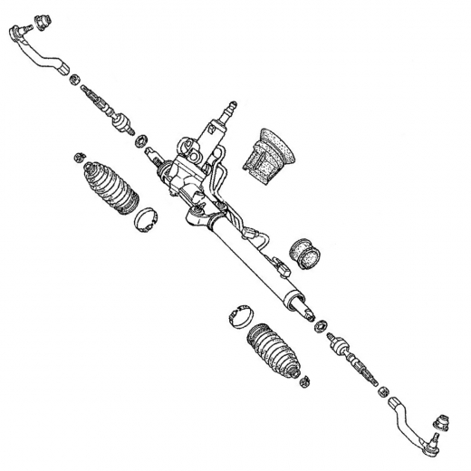 Рейка рулевая Honda Civic '05-'12 (FD1) контрактная правый руль 2WD