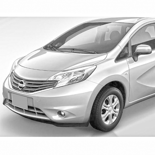 Крыло переднее Nissan Note '12-'14 левое под повторитель контрактное