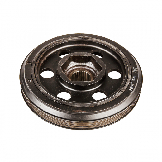 Шкив коленвала Honda Civic Hybrid '05-'12/ Fit '07-'13/ Fit Shuttle '11-'15/ Insight '09-'14 (LDA-MF5, LDA-MF6, LEA-MF6 i-VTEC) (4/ болт 14X36) контрактный