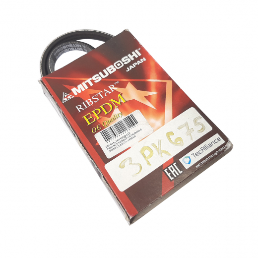Ремень приводной поликлиновый (3x675мм.) Mitsuboshi 3PK675