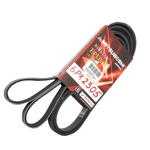 Ремень приводной поликлиновый (6x2305мм.) Mitsuboshi 6PK2305