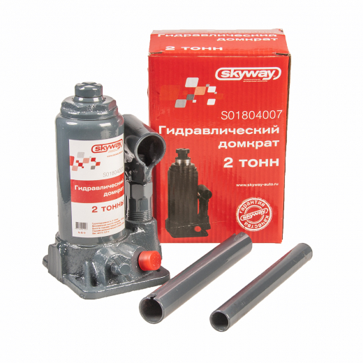 Домкрат Домкрат гидравлический бутылочный 2т , h 148-278мм Skyway S01804007