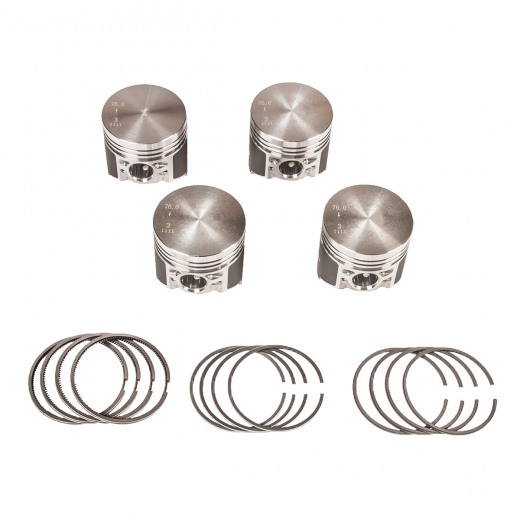 Поршень двигателя D=76 (группа D) кольца и пальцы поршневые в комплекте Мотордеталь 2101-76-D