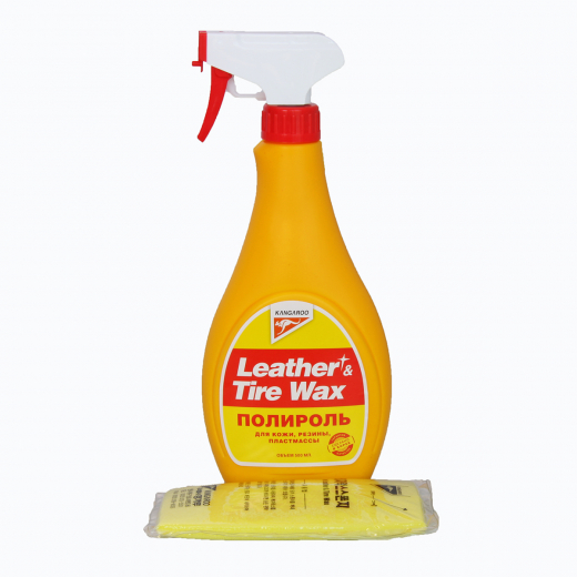 Полироль для пластика, резины и кожи 500 мл. Kangaroo 330125