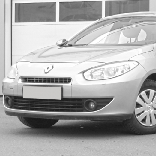 Решетка бампера Renault Fluence '09-'13 передняя API (Тайвань)