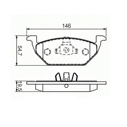 Колодки тормозные передние Lynx BD-8003 дисковые