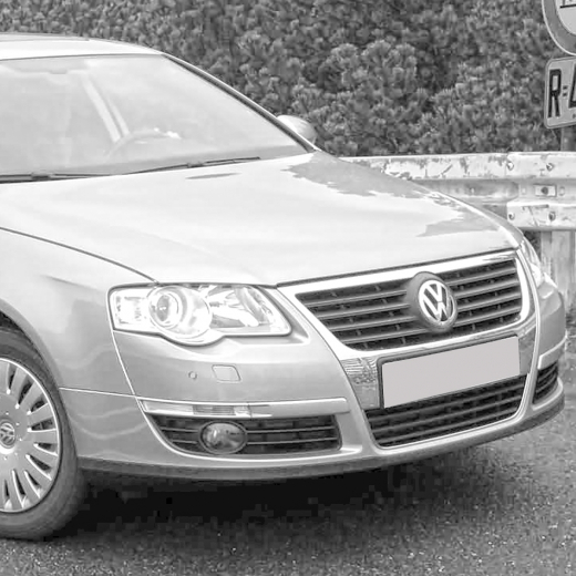 Решетка радиатора Volkswagen Passat '05-'10 хром под сонары API (Тайвань)