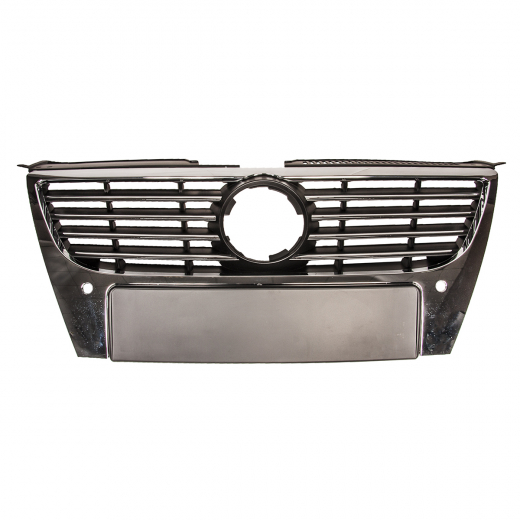 Решетка радиатора Volkswagen Passat '05-'10 хром под сонары API (Тайвань)