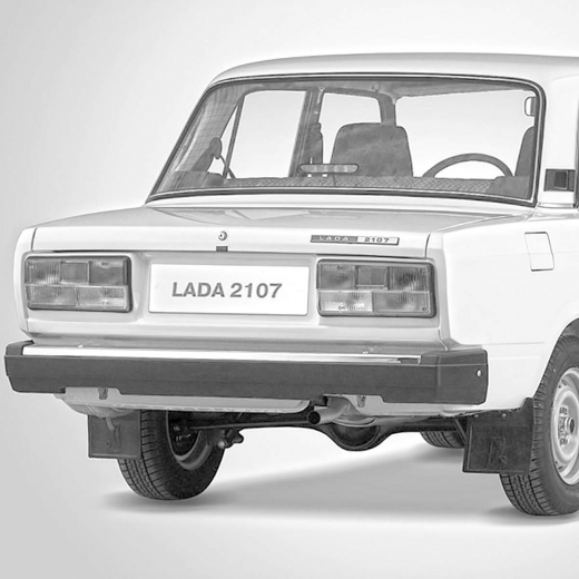 Бампер задний Ваз Lada 2107 '82-'12 голый АВТОВАЗ