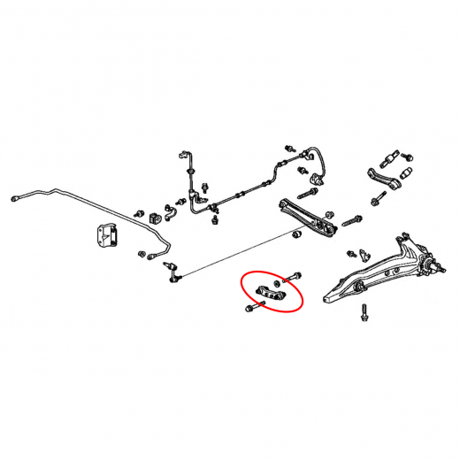 Рычаг задний Honda Civic/ Ferio '91-'00/ CR-V '95-'02/ Domani '92-'01/ Integra '93-'01/ Integra SJ '96-'01/ Orthia '96-'02/ Partner '96-'06/ Isuzu Gemini '97-'00  нижний поперечный R8
