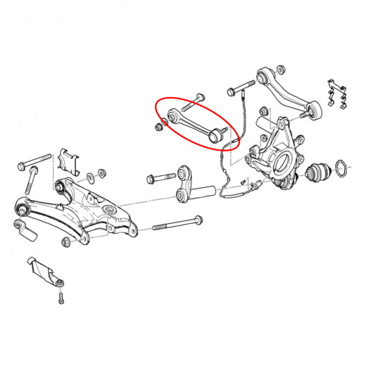 Рычаг задний BMW 5 Series '95-'04/ 5 Series '03-'10 центральный поперечный 2WD SWAG