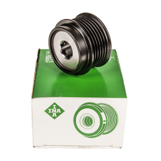 Шкив генератора Pontiac, Lexus/ Toyota (2ZR-FE, 2ZR-FXE, 1ZR-FAE, 1ZR-FE, 2ZR-FAE, 3ZR-FAE, 3ZR-FE, 2AR-FE) с обгонной муфтой INA