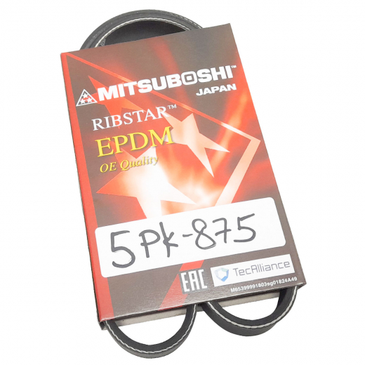 Ремень приводной поликлиновый (5x875мм.) Mitsuboshi 5PK875
