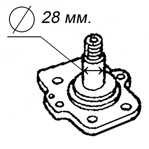 Ступица (полуступица) задняя Honda Jazz '02-'09/ Fit Aria '01-'09/ Fit '01-'07/ Fit '07-'13 2WD 4x100 (ABS) контрактная