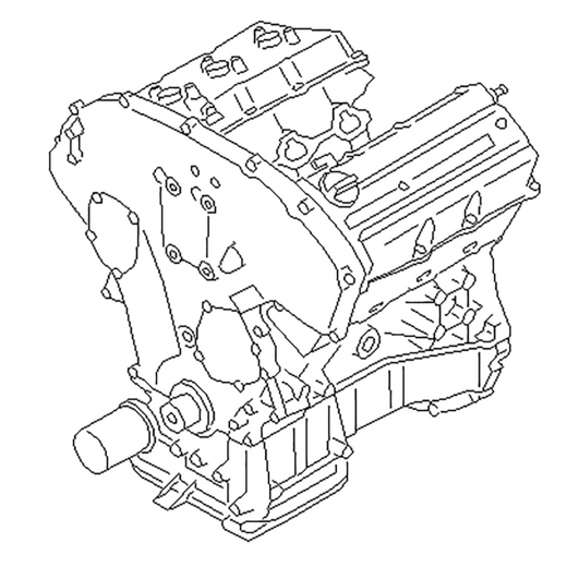 Двигатель контрактный Nissan 3,5L VQ35DE '02-'10, продольный