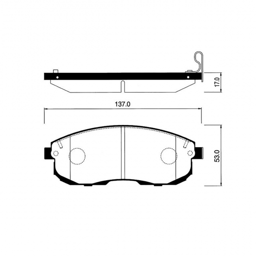 Колодки тормозные передние Just Drive JBP0006 дисковые