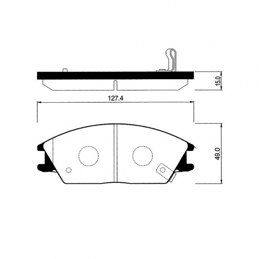 Колодки тормозные передние Madfil PN0091 дисковые