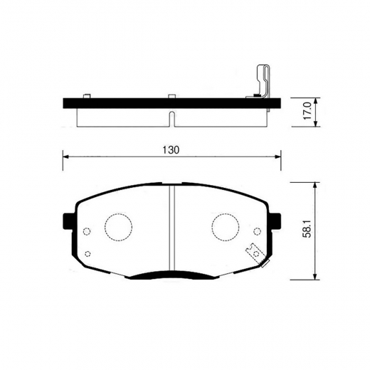 Колодки тормозные передние Madfil PN0373 дисковые
